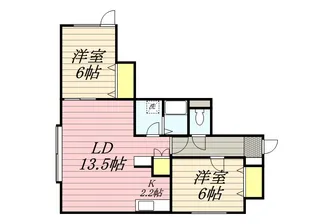 メゾン アヴェニュー アヌ【2階】の間取り