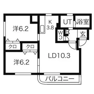 アトレ福住【2階】の間取り