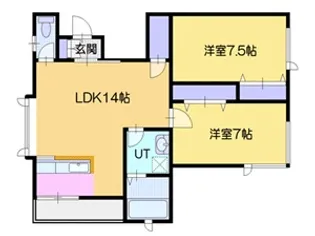 エリオ北郷【3号室】の間取り