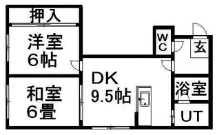 ヴァンヴェール南郷丘【301号室】の間取り