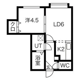 ベドリントンハイム【2階】の間取り