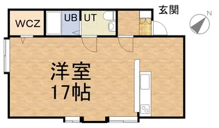 プラザ館 本通【203号室】の間取り