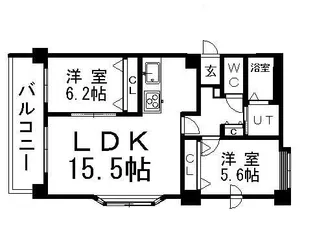 ノヴァ東札幌【703号室】の間取り