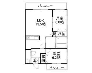 第8旭レジデンス【9階】の間取り