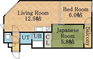 日興パレス東札幌【10階】の間取り