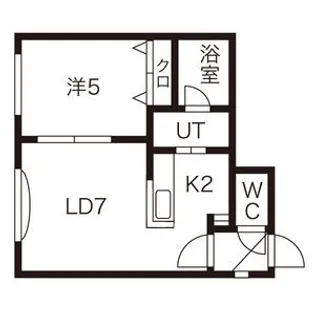 クレインコートI【201号室】の間取り