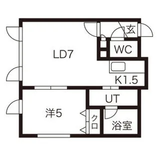フォレスト平岡II【202号室】の間取り