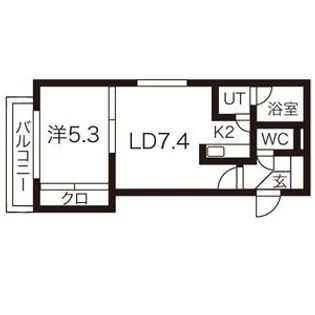 エルシティパーク【201号室】の間取り