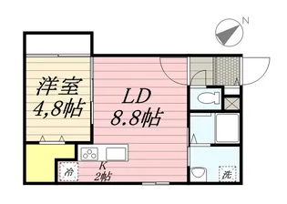 パインヒルズひばりヶ丘【102号室】の間取り