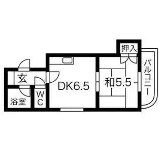 藤井ビル菊水Ⅰ【4階】の間取り