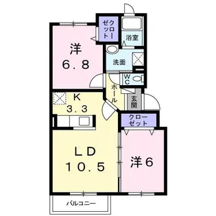コートエスポワール【302号室】の間取り