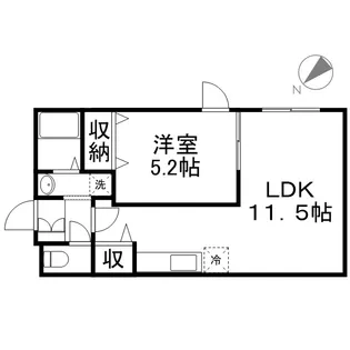 パトラス東札幌【0102号室】の間取り