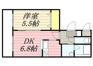 フェリス本通14B【1階】の間取り