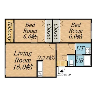 橋本マンション【2階】の間取り