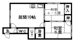 サンコーポ村上【201号室】の間取り