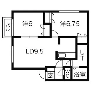 フォレパルクC【103号室】の間取り