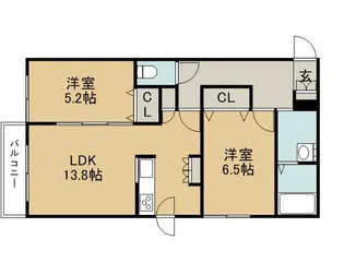 アーバンスクエア新札幌【3階】の間取り