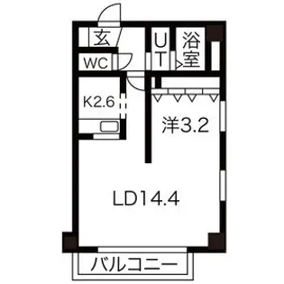 AMS東札幌24【9階】の間取り