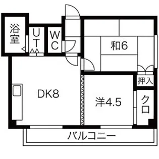 コスモハイツ【301号室】の間取り