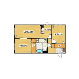 e-casa【1階】の間取り