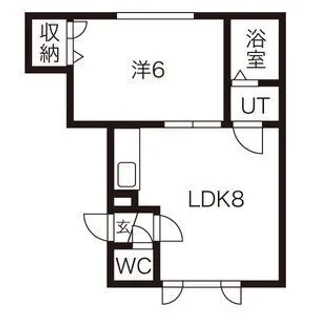 ヴィラ森林公園参番館【107号室】の間取り