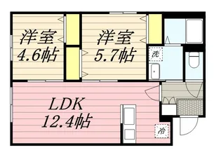 ラグジースペース栄通【4階】の間取り