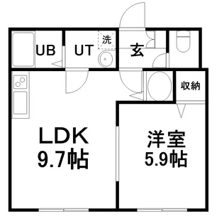 BLUME【2C号室】の間取り
