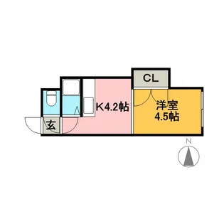 グランドール菊水【2階】の間取り