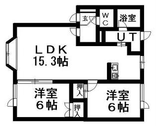 コスモグリーン【0102号室】の間取り