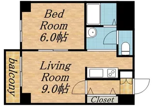 エクセレントハウス豊平37【106号室】の間取り