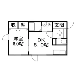 パンセ栄通【202号室】の間取り