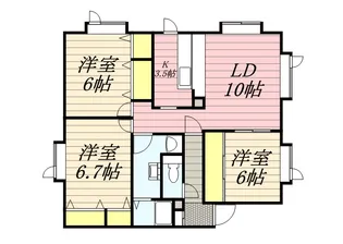 ラ・アヴニールC【0202号室】の間取り