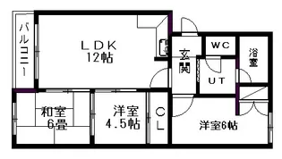 ハイツ石川A【0301号室】の間取り