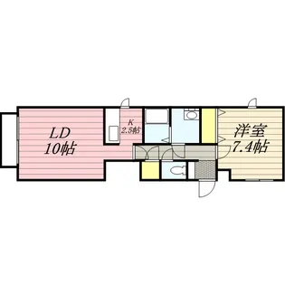 サニープレイス【0103号室】の間取り