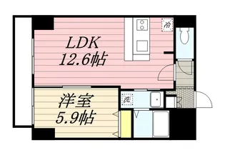 サンコート本郷通ガーデンヒルズ【1403号室】の間取り
