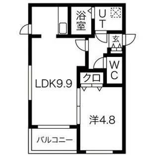 グランメゾン厚別【3階】の間取り