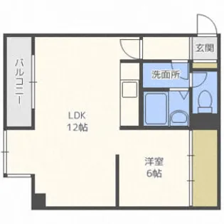 エースハイム厚別【502号室】の間取り