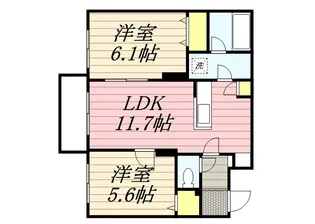 RITZ GRANDE 白石駅【3階】の間取り