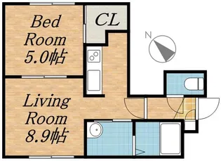 アリエッタ月寒(アリエッタツキサム)【1階】の間取り