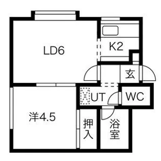 レジデンスM【102号室】の間取り