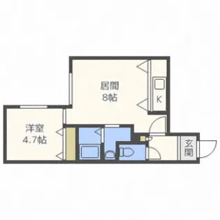 パームヒル南郷Ⅰ【303号室】の間取り