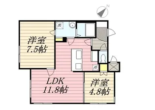 PADRES菊水【4階】の間取り