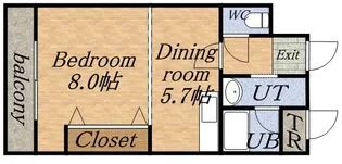 AMMS18【0201号室】の間取り