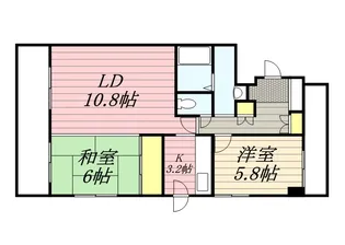 アスターハイツ美園【0703号室】の間取り