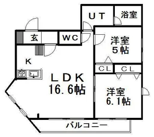 エフ・フィオーレ【0401号室】の間取り