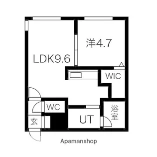 パークアベニュー北広島【4階】の間取り