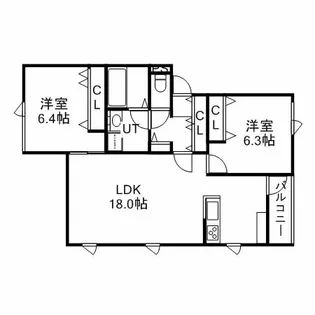 MODULOR NANGO【3階】の間取り