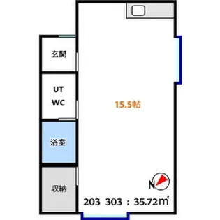 サンピア7丁目館【203号室】の間取り