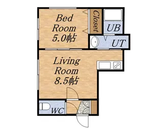 イコル栄通【101号室】の間取り