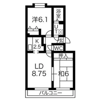 メゾンドインペリアルII【102号室】の間取り